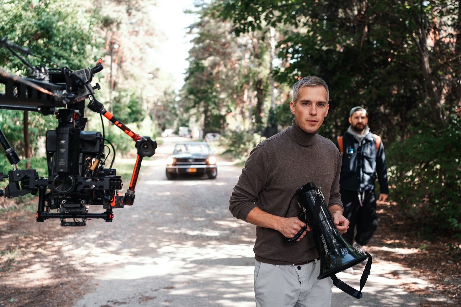 Ekipa z kamerą na planie filmu Powołany 2